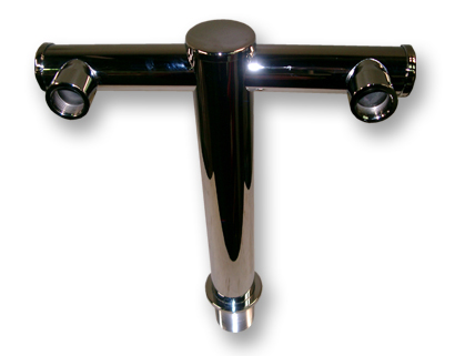 Chrome plated taps